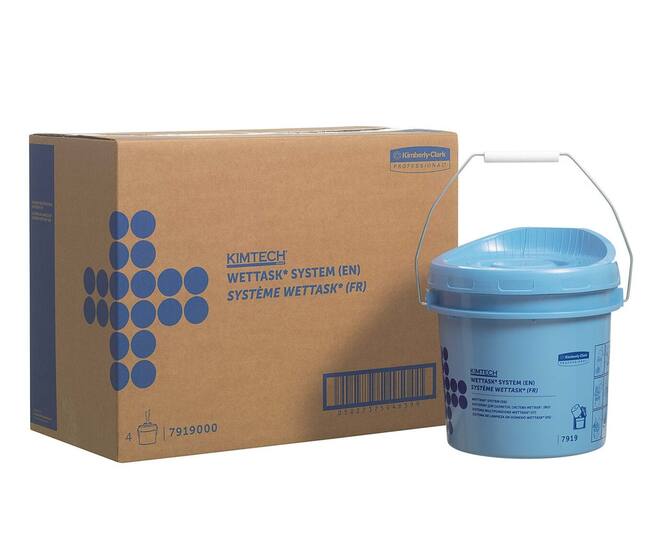 Kimtech® poetsdoek Wettask dispenser emmer blauw - 7919