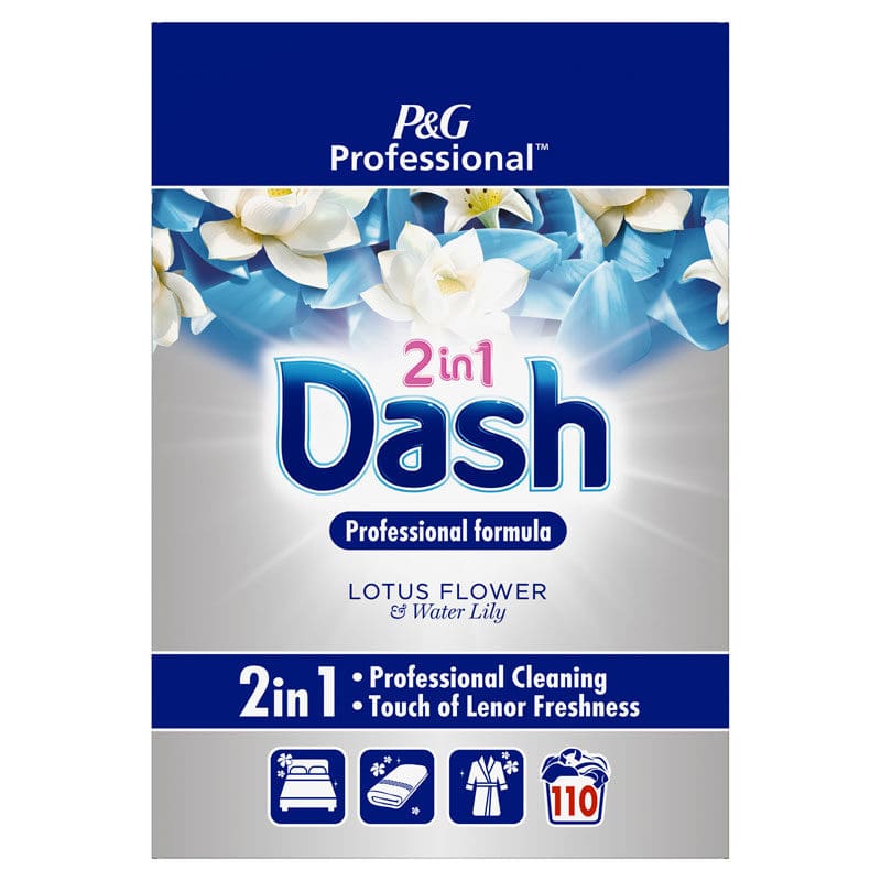 Dash Professional 2in1 lotusbloem en waterlelie Waspoeder 7kg 110 Wasbeurten - PG 397003