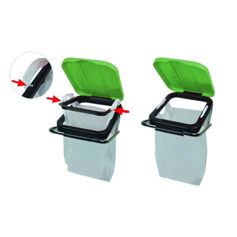 Wandafvalzakhouder Wallfix groen - VB 210801 - Afbeelding 5