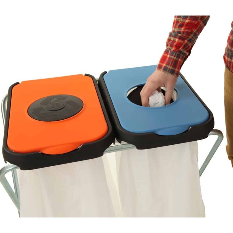 Afvalzakhouder EKOthinks 2 blauw, oranje - VB 211302 - Afbeelding 2