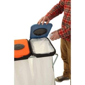 Afvalzakhouder EKOthinks 2 blauw, oranje - VB 211302 - Afbeelding 3
