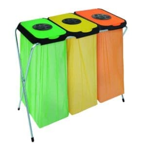 Afvalzakhouder EKOthinks 3 groen, geel, oranje - VB 113032