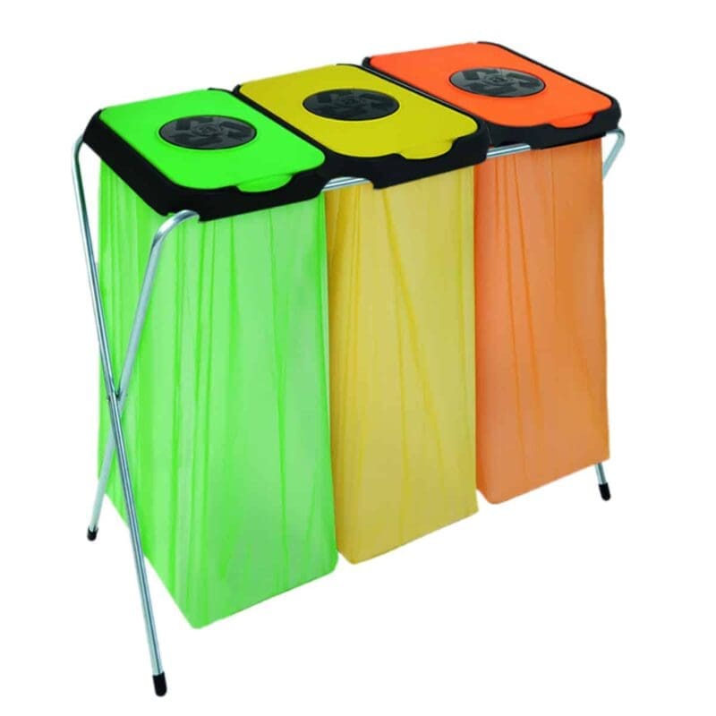 Afvalzakhouder EKOthinks 3 groen, geel, oranje - VB 113032