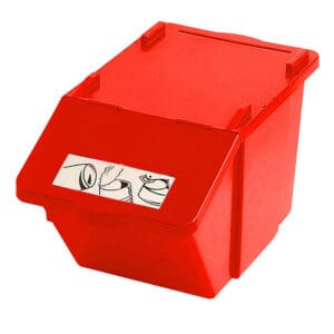 Recyclingbox rood - VB 206800 - Afbeelding 4