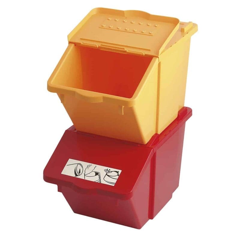 Recyclingbox rood - VB 206800 - Afbeelding 2