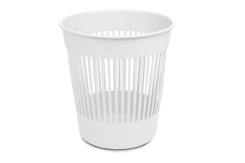 Ronde papierbak 12,5 ltr wit - VB 000445