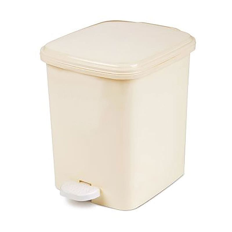 Rechthoekige pedaalemmer 22 liter wit - VB 006416