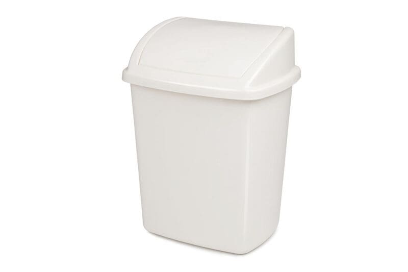 Afvalbak swing 8 liter wit - VB 008403