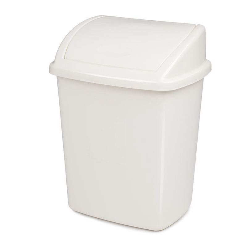 Afvalbak swing 8 liter wit - VB 008403