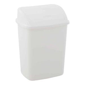 Afvalbak met Swing deksel 15 liter wit - VB 200841