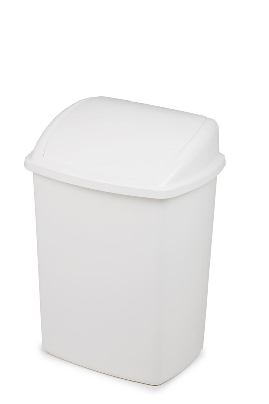 Afvalbak swing 40 liter wit - VB 008434