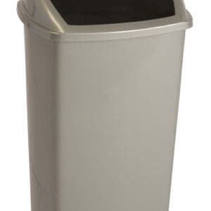 Afvalbak met Swing deksel 50 liter grijs, zwart - VB 200918 - Afbeelding 2