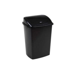 Afvalbak met Swing deksel 8 liter zwart - VB 018402 - Afbeelding 2