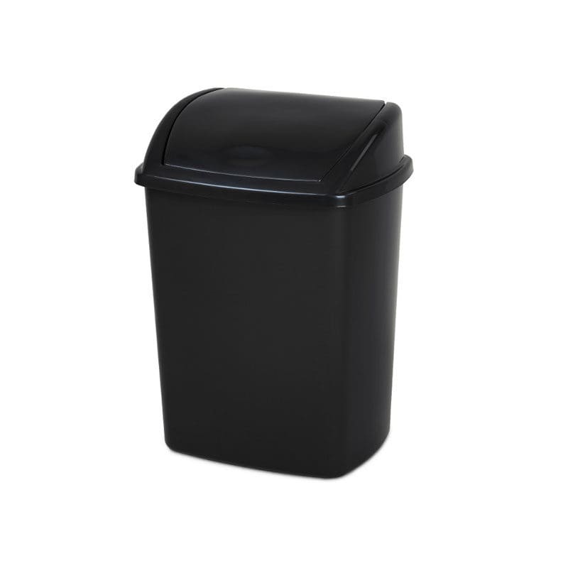 Afvalbak met Swing deksel 15 liter zwart - VB 018419