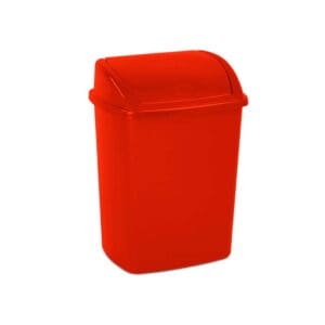 Afvalbak met Swing deksel 15 liter rood - VB 048416 - Afbeelding 2