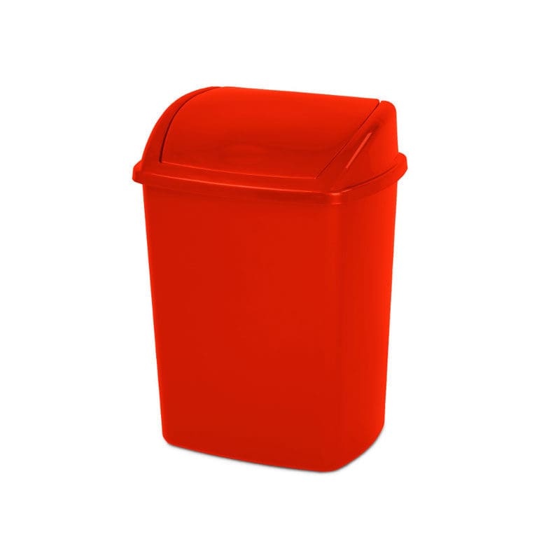 Afvalbak met Swing deksel 15 liter rood - VB 048416