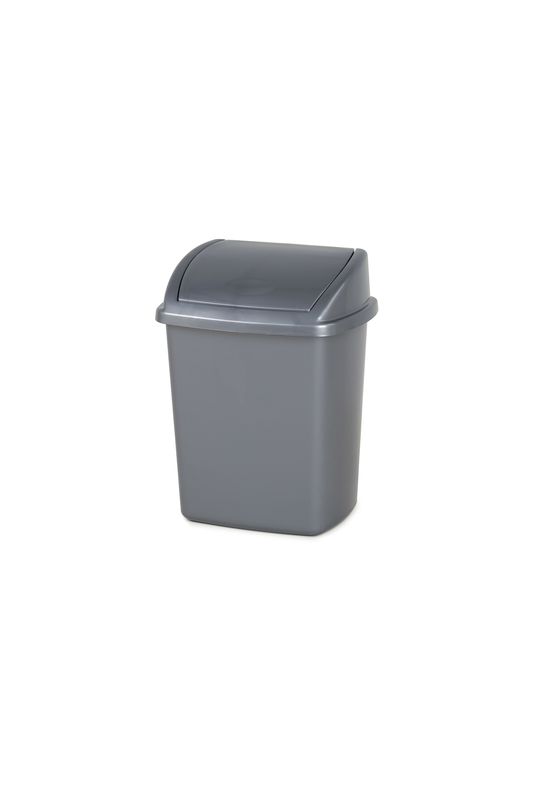 Afvalbak met Swing deksel 8 liter grijs - VB 068407
