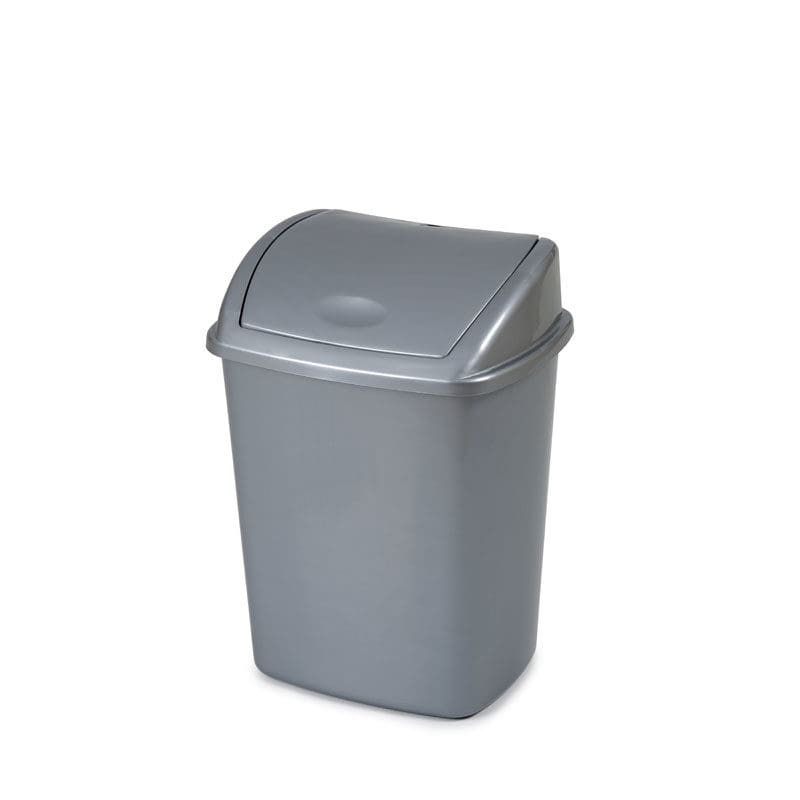 Afvalbak met Swing deksel 15 liter grijs - VB 068414