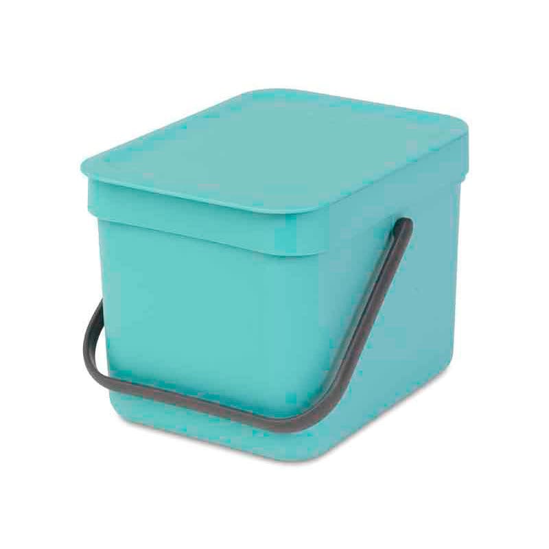 Afvalemmer Sort & Go 6 ltr, Brabantia mint - VB 109645