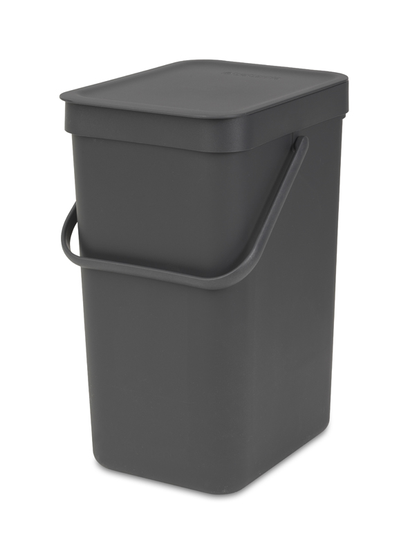 Afvalemmer Sort & Go 12 liter grijs - VB 109805