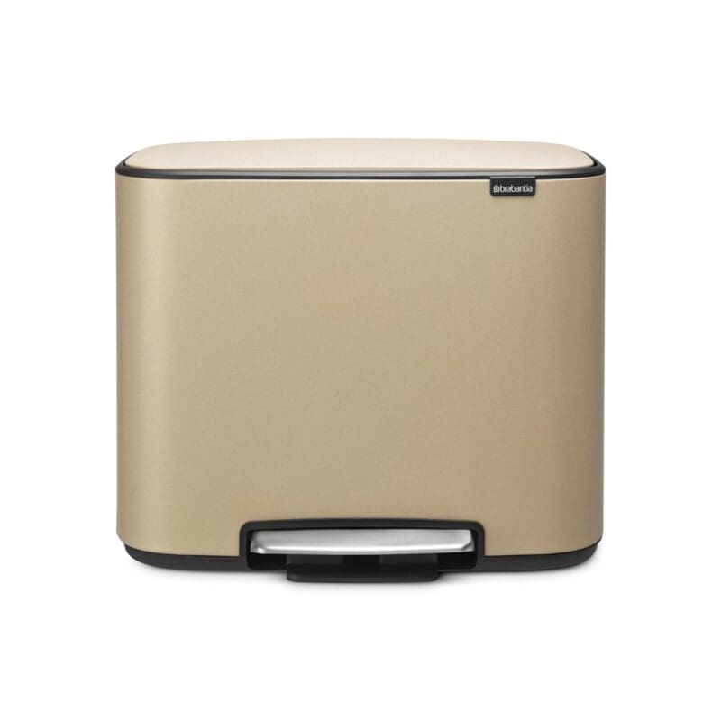 Brabantia Bo Pedaalemmer 3x11 ltr Mineral Golden Beach - VB 121500