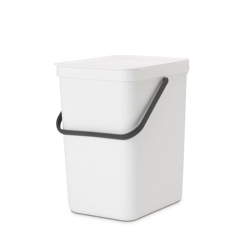 Afvalemmer Sort & Go 25 liter wit - VB 129926
