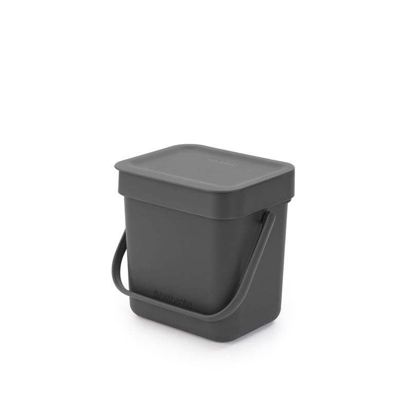 Afvalemmer Sort & Go 3 liter grijs - VB 209888