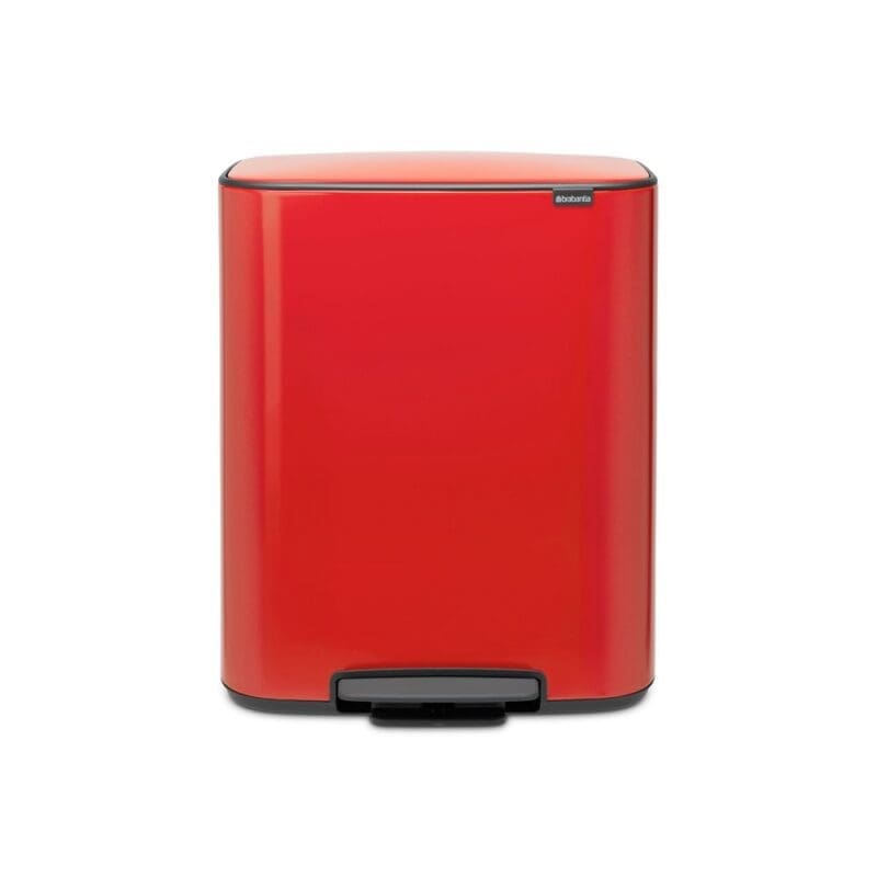 Brabantia Bo Pedaalemmer 60 ltr  Passion red - VB 211386