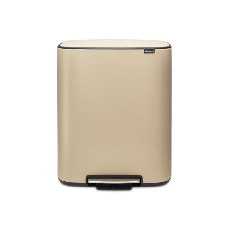 Brabantia Bo Pedaalemmer 60 ltr Mineral Golden Beach - VB 211423