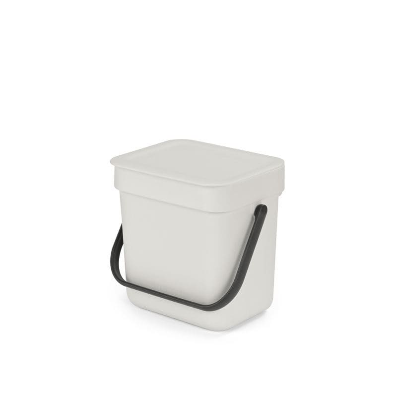 Afvalemmer Sort & Go 3 liter lichtgrijs - VB 213229