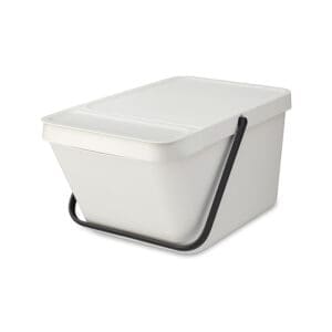 Afvalemmer Sort & Go Stapelbaar 20 liter lichtgrijs - VB 277702