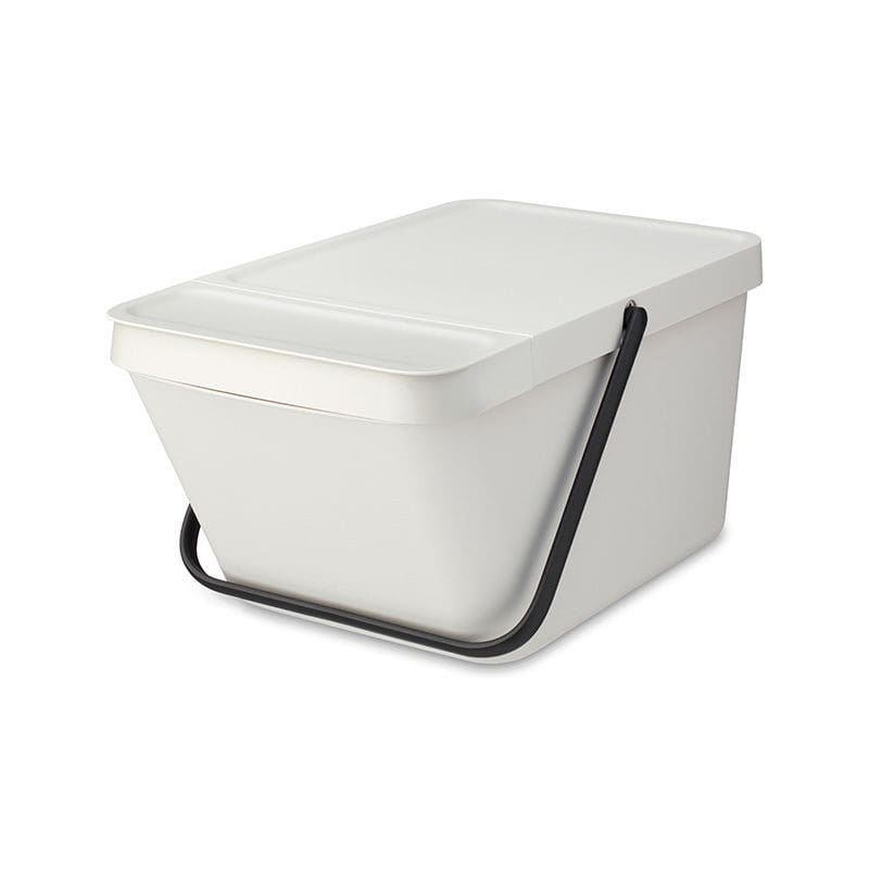 Afvalemmer Sort & Go Stapelbaar 20 liter lichtgrijs - VB 277702