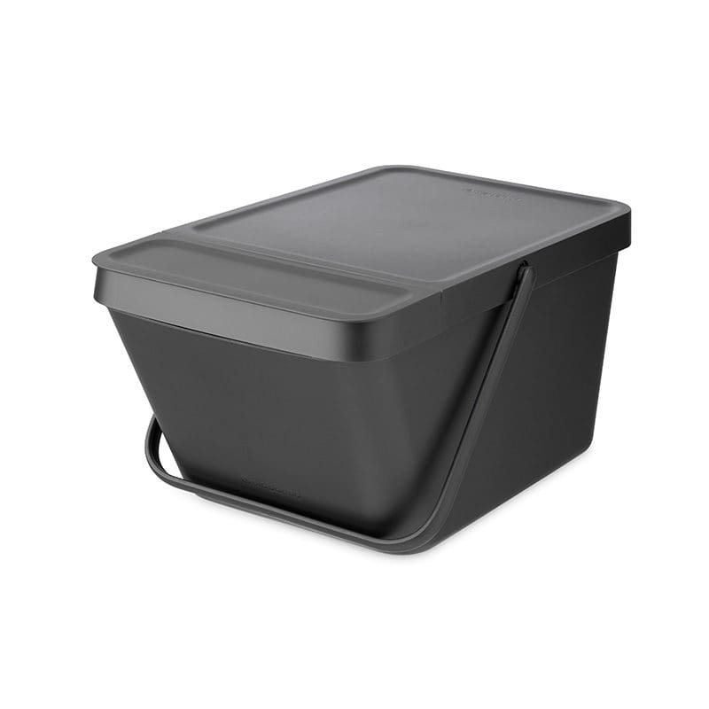 Afvalemmer Sort & Go Stapelbaar 20 liter donkergrijs - VB 277726