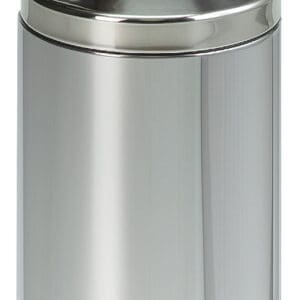 Vlamdovende papierbak 7 liter chroom - VB 378928