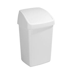 Afvalbak Delta swingdeksel 25 liter wit - VB 134010 - Afbeelding 2