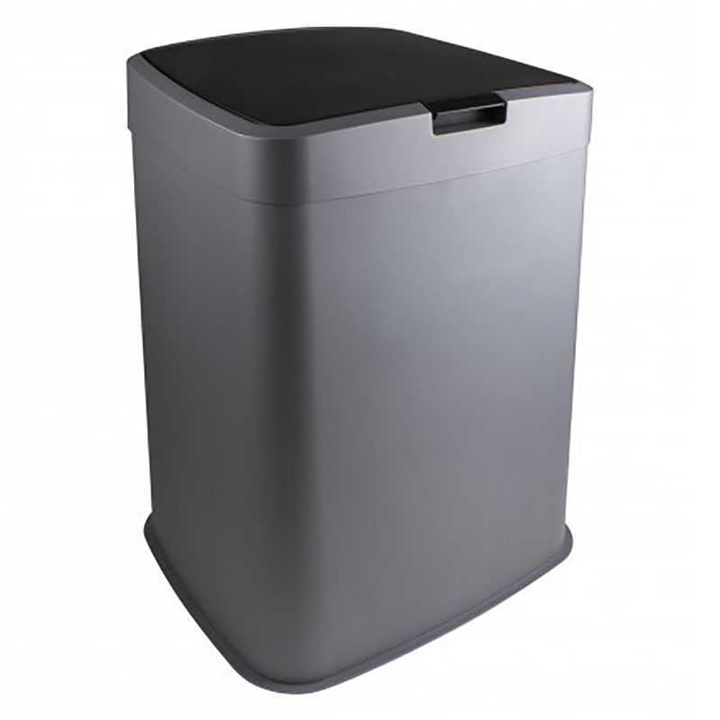 Afvalbak 70 liter grijs, zwart - VB 140066