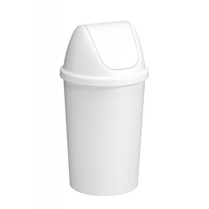 Afvalbak Twinga swingdeksel 45 liter wit - VB 607019