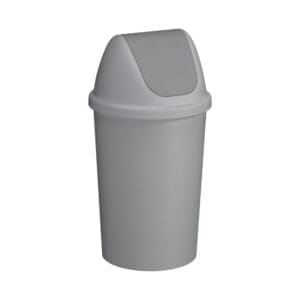 Afvalbak Twinga swingdeksel 45 liter grijs - VB 607033