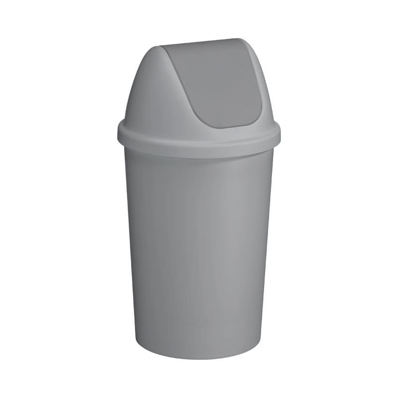 Afvalbak Twinga swingdeksel 45 liter grijs - VB 607033