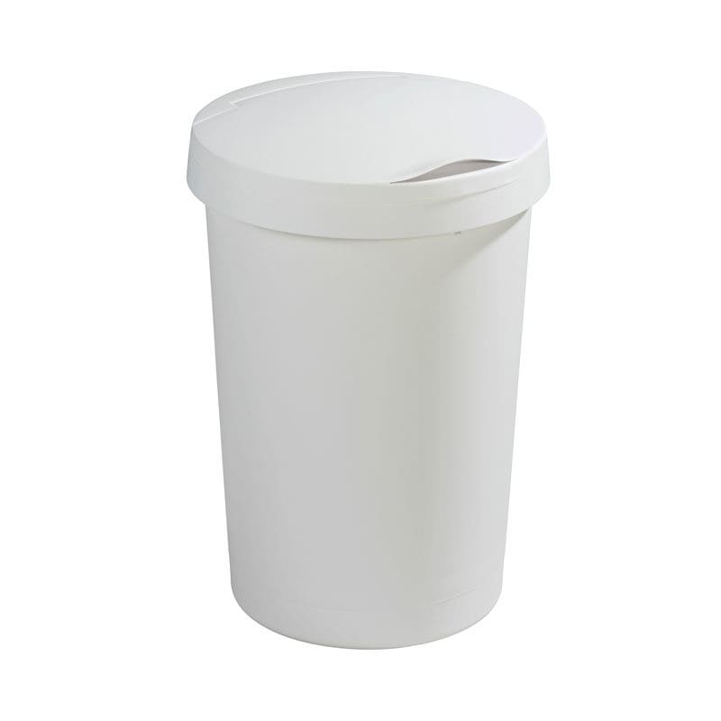 Afvalbak Twinga klepdeksel 45 liter wit - VB 608016