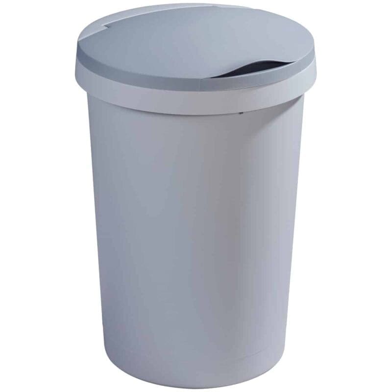 Afvalbak Twinga klepdeksel 45 liter grijs - VB 608030