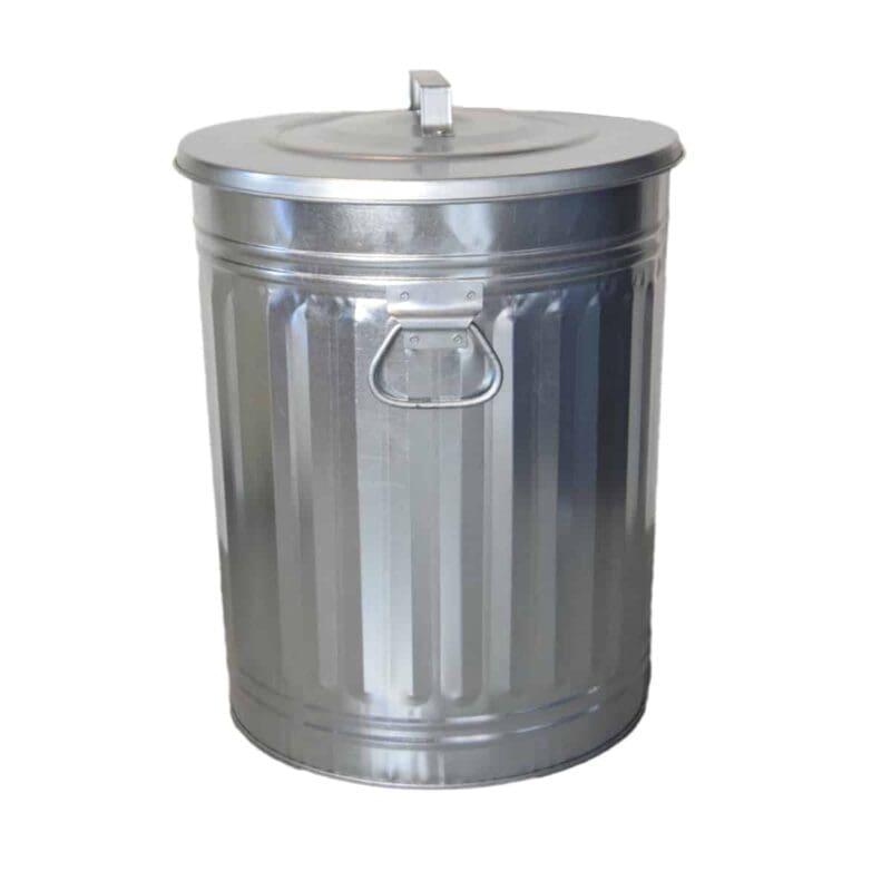 Trash can 54 liter verzinkt - VB 310015 - Afbeelding 2