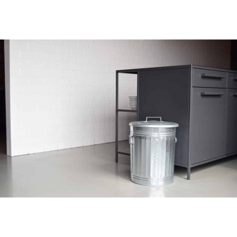 Trash can 54 liter verzinkt - VB 310015 - Afbeelding 7