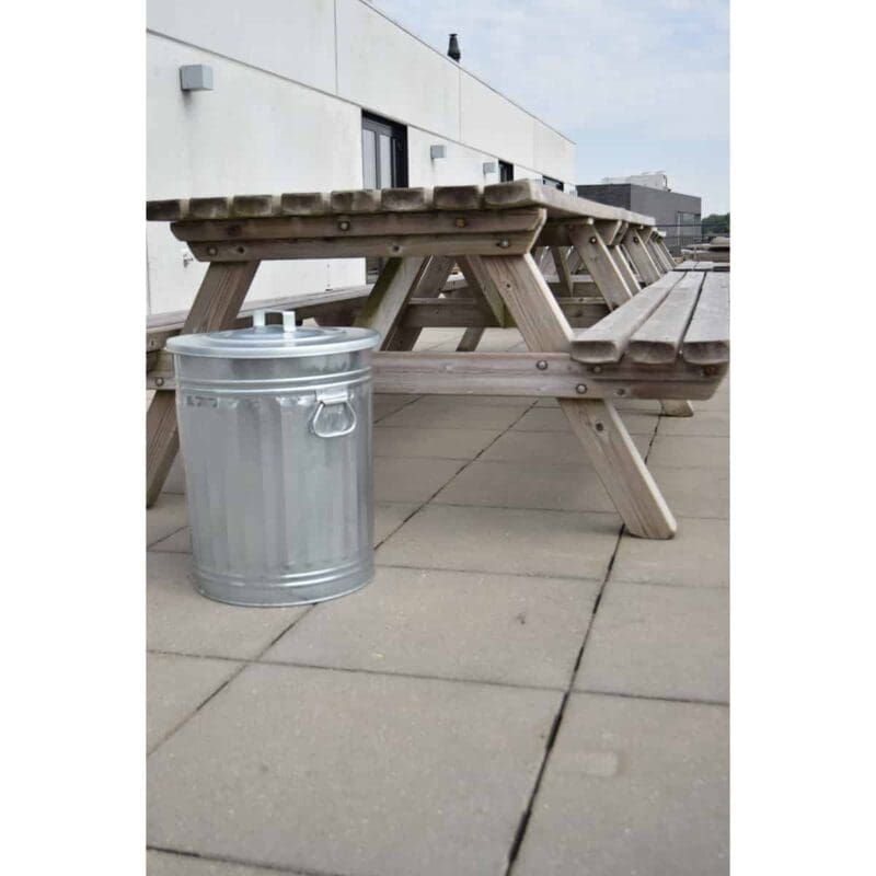 Trash can 54 liter verzinkt - VB 310015 - Afbeelding 10