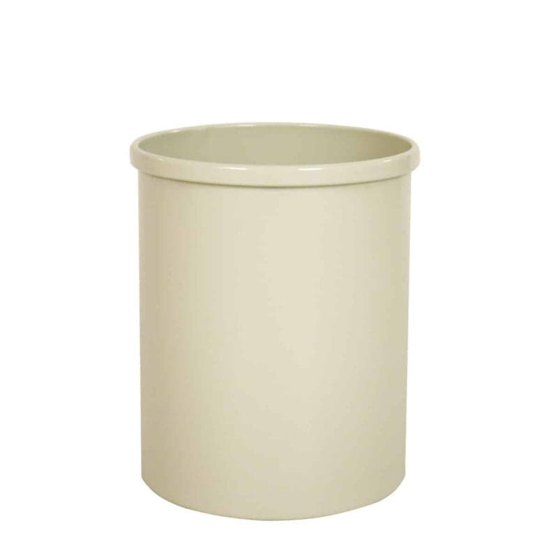 Ronde papierbak 15 liter grijswit (R9002) - VB 100100