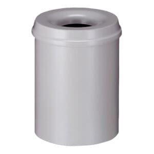 Vlamdovende papierbak 15 liter grijs - VB 101500 - Afbeelding 2