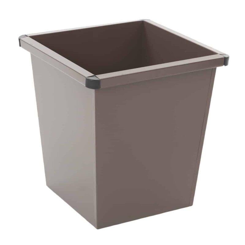 Vierkant tapse papierbak bruin - VB 102700