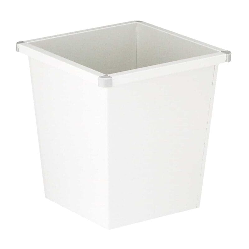 Vierkant tapse papierbak grijswit (R9002) - VB 102700