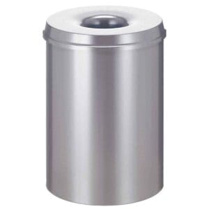 Vlamdovende papierbak 30 liter zilver - VB 103000