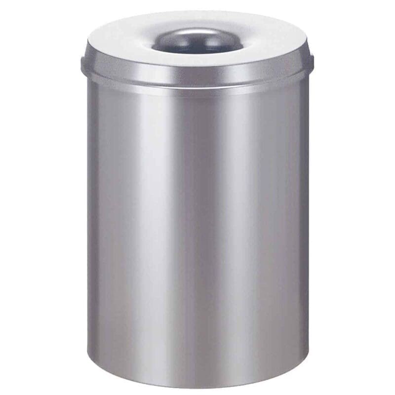 Vlamdovende papierbak 30 liter zilver - VB 103000